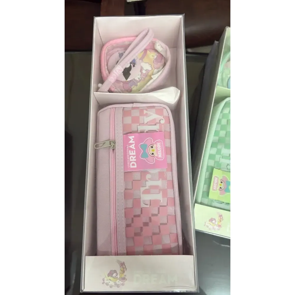 Premium Wooven Fabric Pencil Pouch with Coin Pouch ( 6053 )