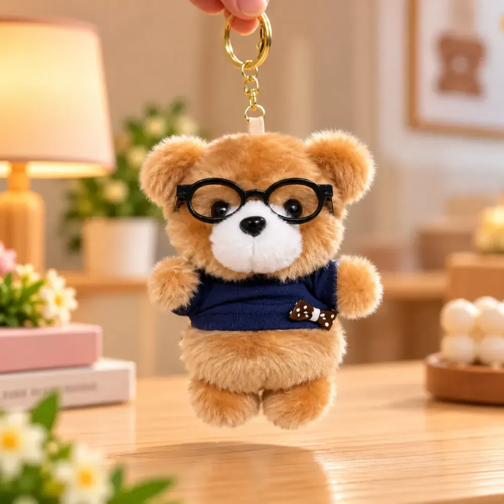 Stuff Teddy Bear Soft Bag Charm Key Chain